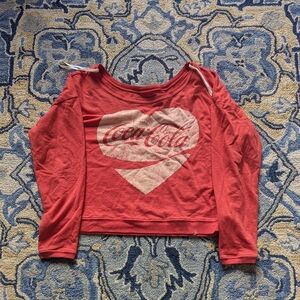 Coca-Cola Long Sleeved Sweater Crop Top